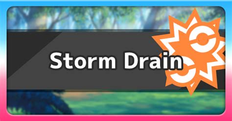 pokemon ability storm drain